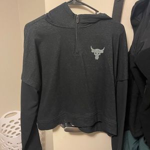 Project rock cropped hoodie